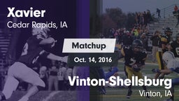 Matchup: Xavier  vs. Vinton-Shellsburg  2016