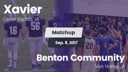 Matchup: Xavier  vs. Benton Community 2017