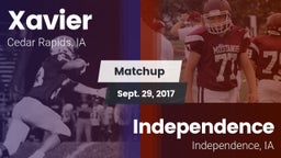 Matchup: Xavier  vs. Independence  2017