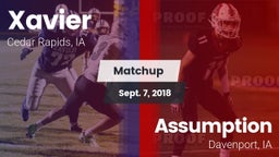 Matchup: Xavier  vs. Assumption  2018