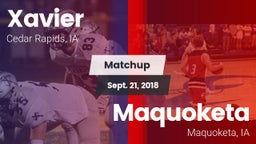 Matchup: Xavier  vs. Maquoketa  2018