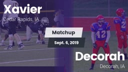 Matchup: Xavier  vs. Decorah  2019