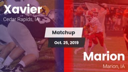 Matchup: Xavier  vs. Marion  2019
