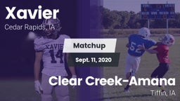 Matchup: Xavier  vs. Clear Creek-Amana 2020