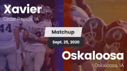 Matchup: Xavier  vs. Oskaloosa  2020