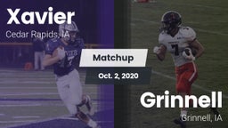 Matchup: Xavier  vs. Grinnell  2020