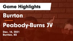 Burrton  vs Peabody-Burns JV Game Highlights - Dec. 14, 2021