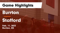 Burrton  vs Stafford  Game Highlights - Feb. 11, 2022