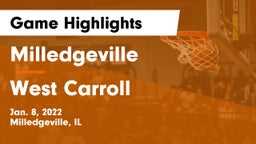 Milledgeville  vs West Carroll  Game Highlights - Jan. 8, 2022
