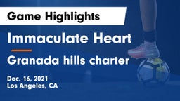 Immaculate Heart  vs Granada hills charter  Game Highlights - Dec. 16, 2021