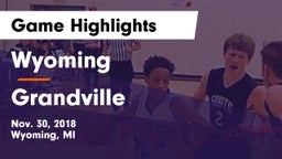 Wyoming  vs Grandville  Game Highlights - Nov. 30, 2018