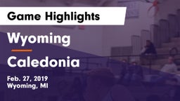 Wyoming  vs Caledonia Game Highlights - Feb. 27, 2019