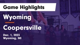Wyoming  vs Coopersville  Game Highlights - Dec. 1, 2023