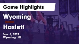Wyoming  vs Haslett  Game Highlights - Jan. 6, 2024