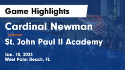 Cardinal Newman   vs St. John Paul II Academy Game Highlights - Jan. 10, 2023