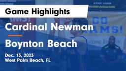 Cardinal Newman   vs Boynton Beach  Game Highlights - Dec. 13, 2023