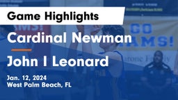 Cardinal Newman   vs John I Leonard  Game Highlights - Jan. 12, 2024