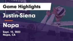 Justin-Siena  vs Napa  Game Highlights - Sept. 15, 2022