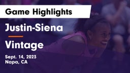 Justin-Siena  vs Vintage  Game Highlights - Sept. 14, 2023
