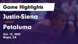 Justin-Siena  vs Petaluma  Game Highlights - Oct. 12, 2023