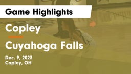 Copley  vs Cuyahoga Falls  Game Highlights - Dec. 9, 2023