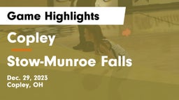 Copley  vs Stow-Munroe Falls  Game Highlights - Dec. 29, 2023