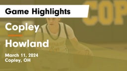 Copley  vs Howland  Game Highlights - March 11, 2024