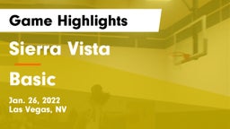 Sierra Vista  vs Basic Game Highlights - Jan. 26, 2022