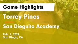 Torrey Pines  vs San Dieguito Academy  Game Highlights - Feb. 4, 2022