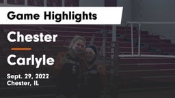 Chester  vs Carlyle  Game Highlights - Sept. 29, 2022