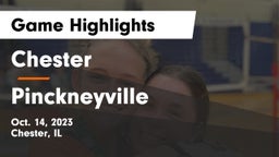 Chester  vs Pinckneyville  Game Highlights - Oct. 14, 2023