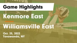 Kenmore East  vs Williamsville East  Game Highlights - Oct. 25, 2022