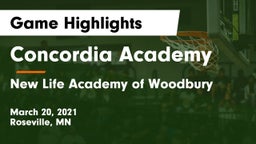 Concordia Academy vs New Life Academy of Woodbury Game Highlights - March 20, 2021