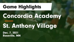Concordia Academy vs St. Anthony Village  Game Highlights - Dec. 7, 2021