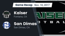 Recap: Kaiser  vs. San Dimas  2017