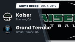 Recap: Kaiser  vs. Grand Terrace  2019