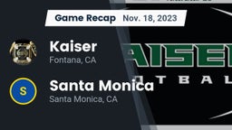 Recap: Kaiser  vs. Santa Monica  2023