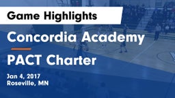 Concordia Academy vs PACT Charter  Game Highlights - Jan 4, 2017