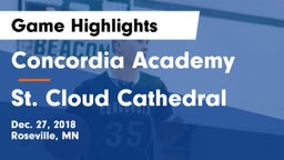 Concordia Academy vs St. Cloud Cathedral  Game Highlights - Dec. 27, 2018