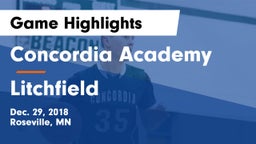 Concordia Academy vs Litchfield  Game Highlights - Dec. 29, 2018