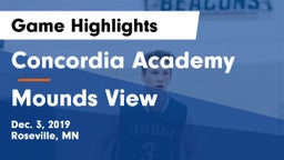 Concordia Academy vs Mounds View  Game Highlights - Dec. 3, 2019