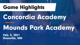 Concordia Academy vs Mounds Park Academy Game Highlights - Feb. 5, 2021