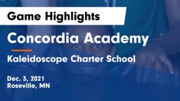 Concordia Academy vs Kaleidoscope Charter School Game Highlights - Dec. 3, 2021