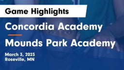 Concordia Academy vs Mounds Park Academy Game Highlights - March 3, 2023