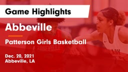 Abbeville  vs Patterson Girls Basketball Game Highlights - Dec. 20, 2021