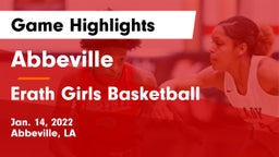 Abbeville  vs Erath Girls Basketball Game Highlights - Jan. 14, 2022