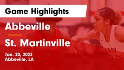 Abbeville  vs St. Martinville  Game Highlights - Jan. 20, 2023