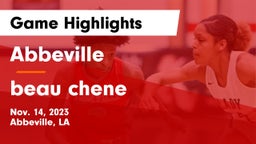 Abbeville  vs beau chene Game Highlights - Nov. 14, 2023