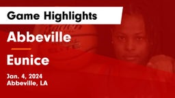 Abbeville  vs Eunice Game Highlights - Jan. 4, 2024