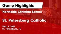 Northside Christian School vs St. Petersburg Catholic  Game Highlights - Feb. 8, 2022